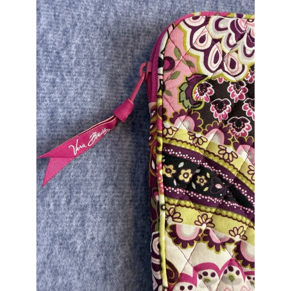 Vera Bradley‎ Small Tablet Sleeve Zipper Case Cover Very Berry Paisley Purple